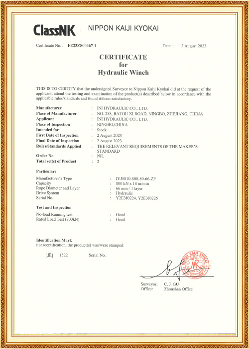 NK Produktcertifikat